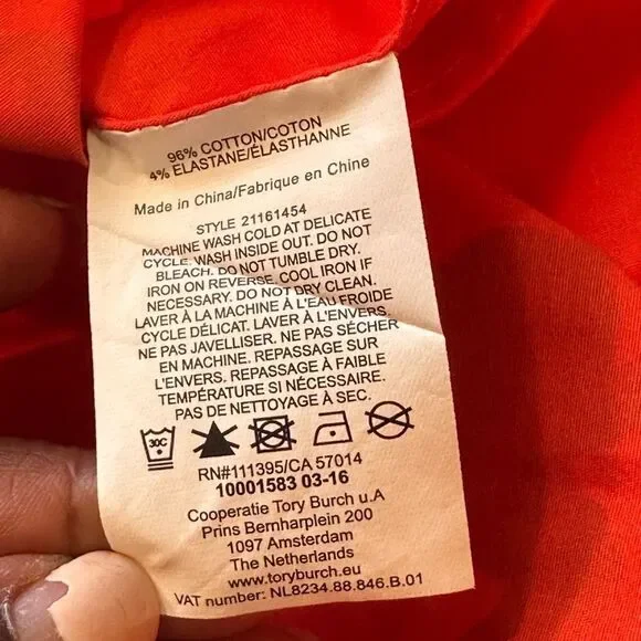 Tory Burch Garden Port Women’s Sleeveless Mini/Knee length Dress S - Picture 8 of 8